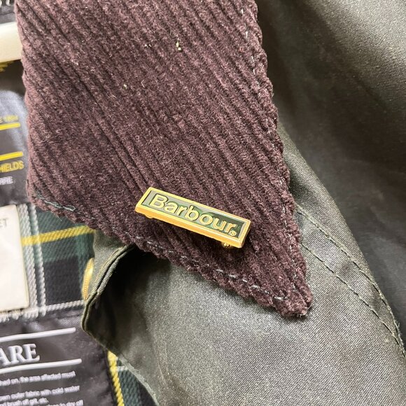 BARBOUR Beaufort Oil Cloth Jacket Vintage sz: 48 - Picture 3 of 6
